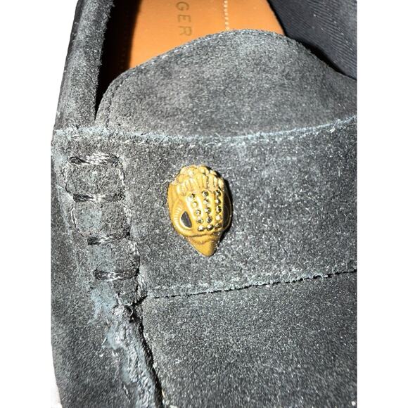 Kurt Geiger London Eagle Driver Loafer Suede Leather Black Size 39 - Picture 9 of 9